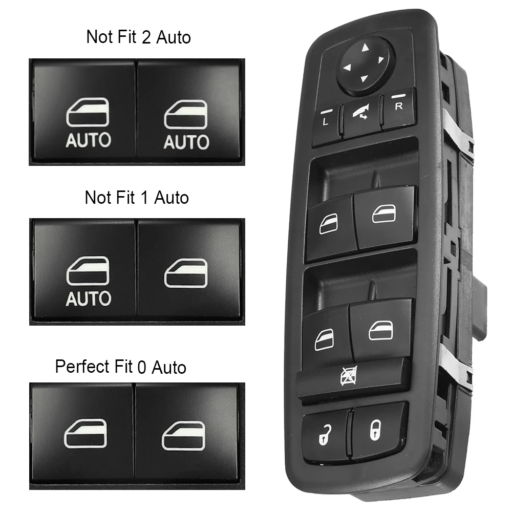 مناسبة لمفتاح رافع نافذة الطاقة الرئيسي لكرايسلر تاون آند كونتري 2008-2009 مفتاح نافذة الطاقة الجانب الأمامي الأيسر للسائق #5