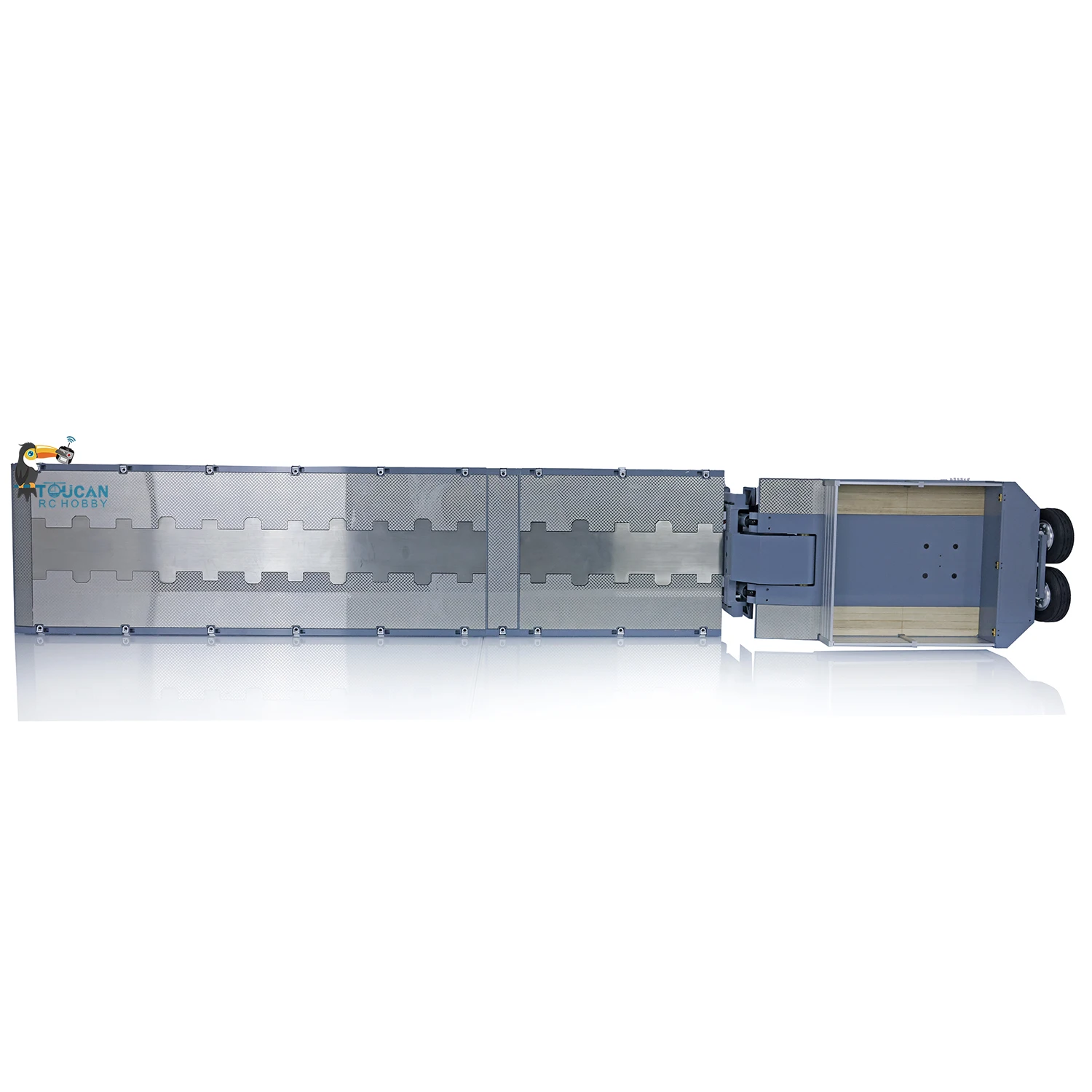 Cnc métal lourd 5 essieux direction plat Rc 1/14 Module de remorque pour Tamiyaya Rc tracteur camion pelle pelle chargeur réservoir Th20434-Smt2