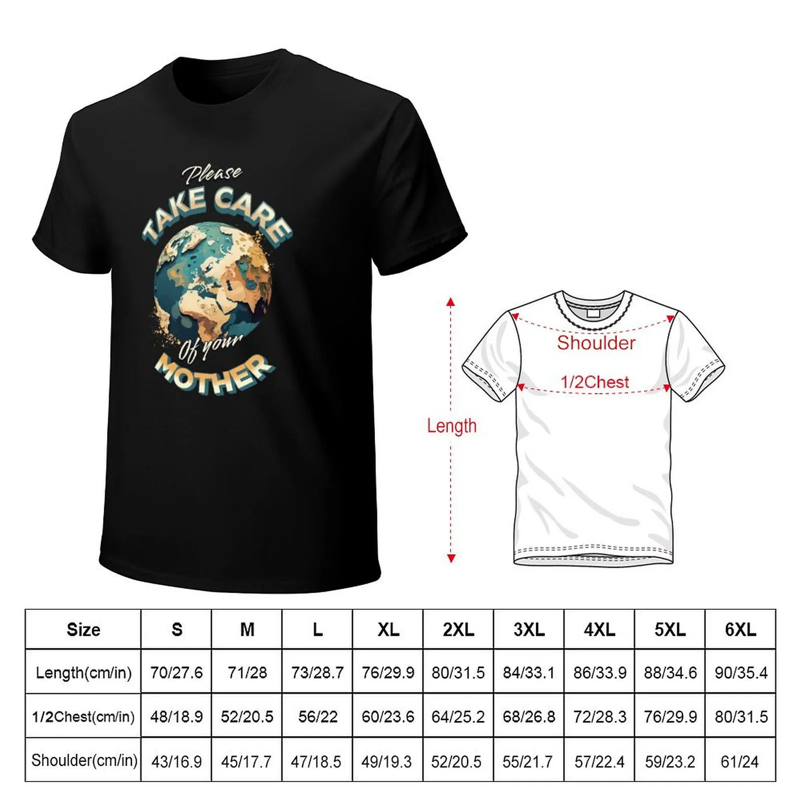 Take care of mother earth T-Shirt for a boy vintage summer shirt anime tshirt mens graphic t-shirts hip hop