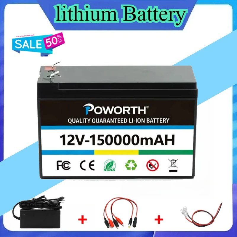 12V 150Ah High Long Life Li-ion Battery Pack for Mobility Scooter Water Pump Energy Storage Equipment