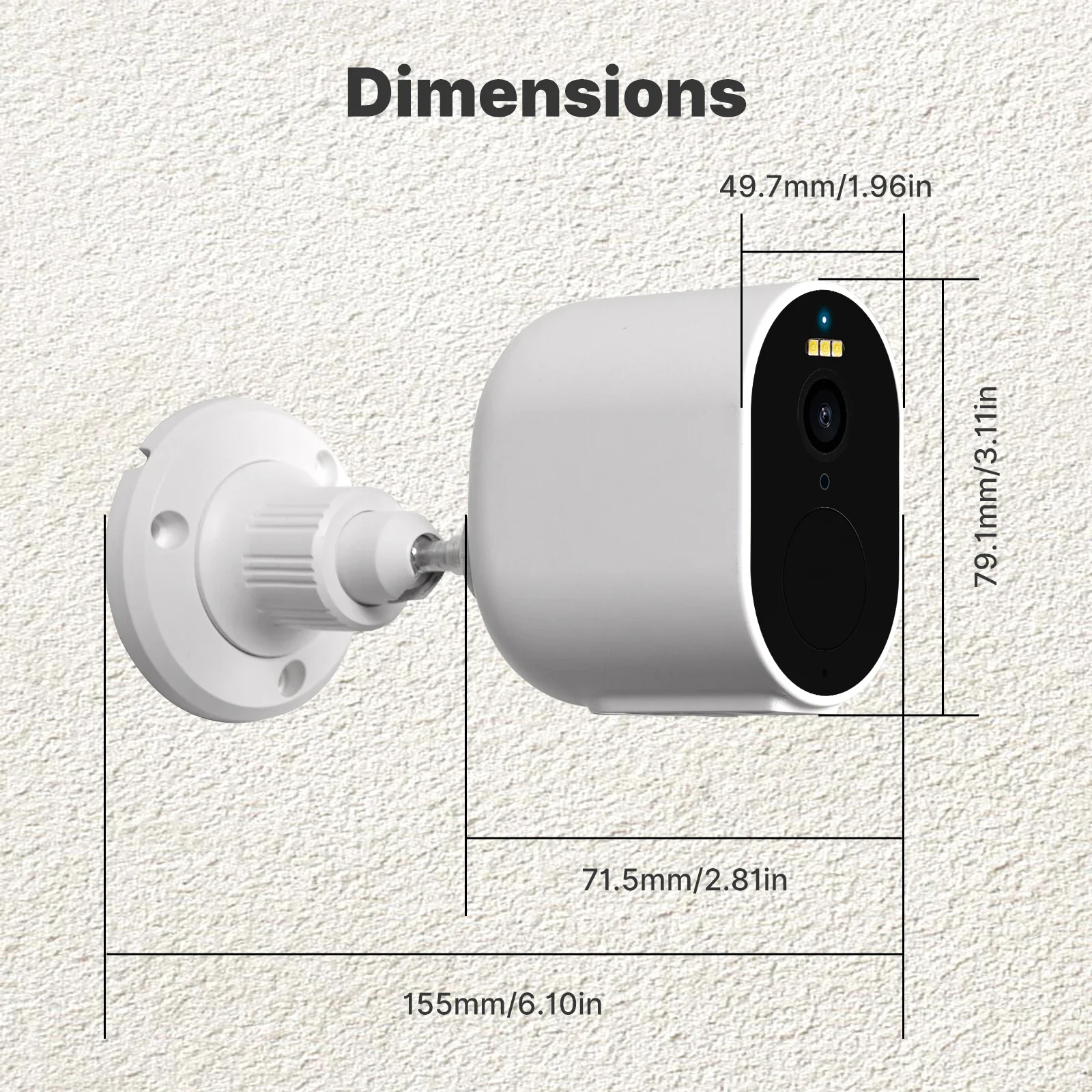 MOES-Caméra de sécurité de surveillance intelligente Tuya, étanche, faible consommation d'énergie, vision nocturne, document complet, charge solaire, WiFi, 3MP, HD