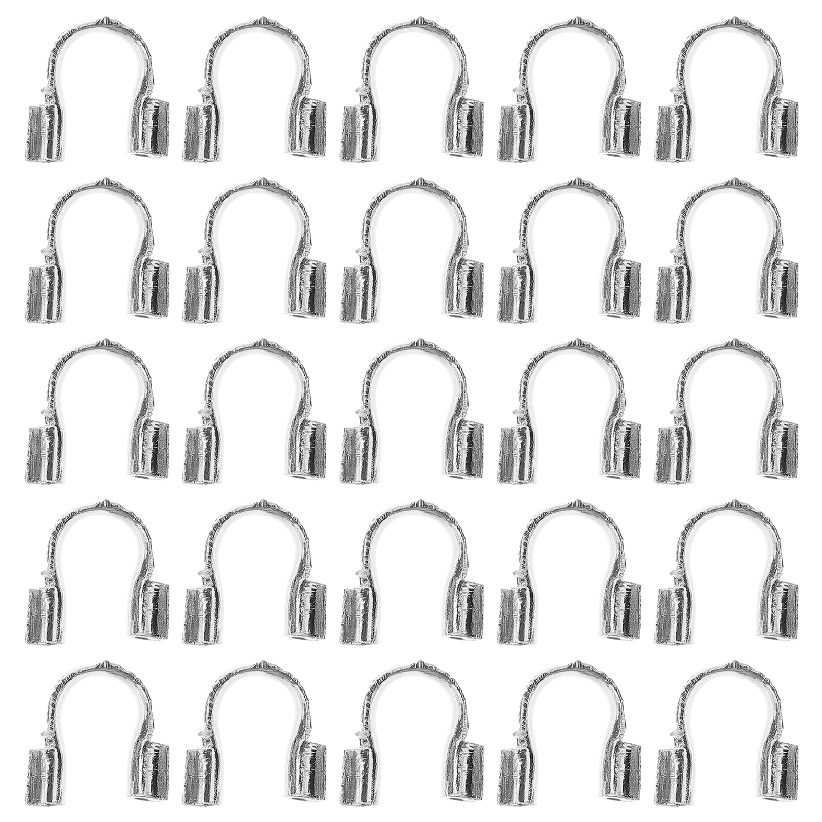 

200 Pcs Jewelry U Shape Accessories Pendant Earrings Brass Wire Protector Office