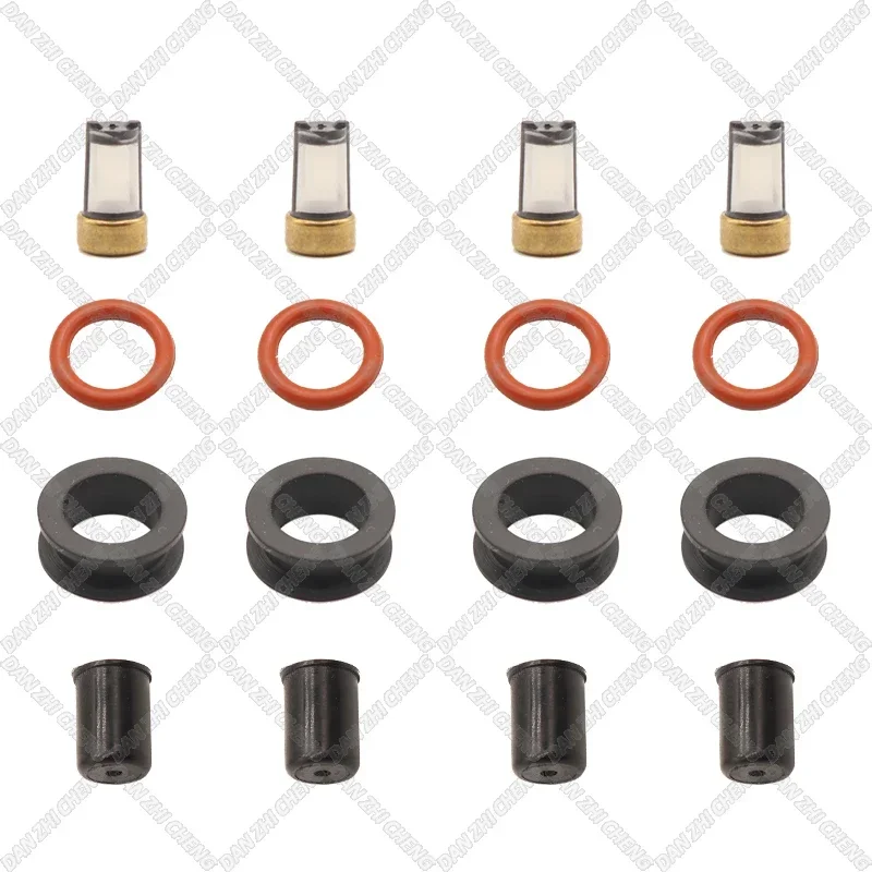 Fuel Injector Service Repair Kit Filters Orings Seals Grommets for 195500-2080 INP-051 FJ128 For DODGE MITSUBISHI PLYMOUTH