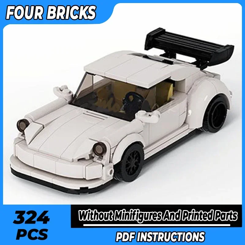 

City Supercar Model Moc Building Bricks White Speed Champion Technology Modular Blocks Gifts Christmas Toys DIY Sets Assembly