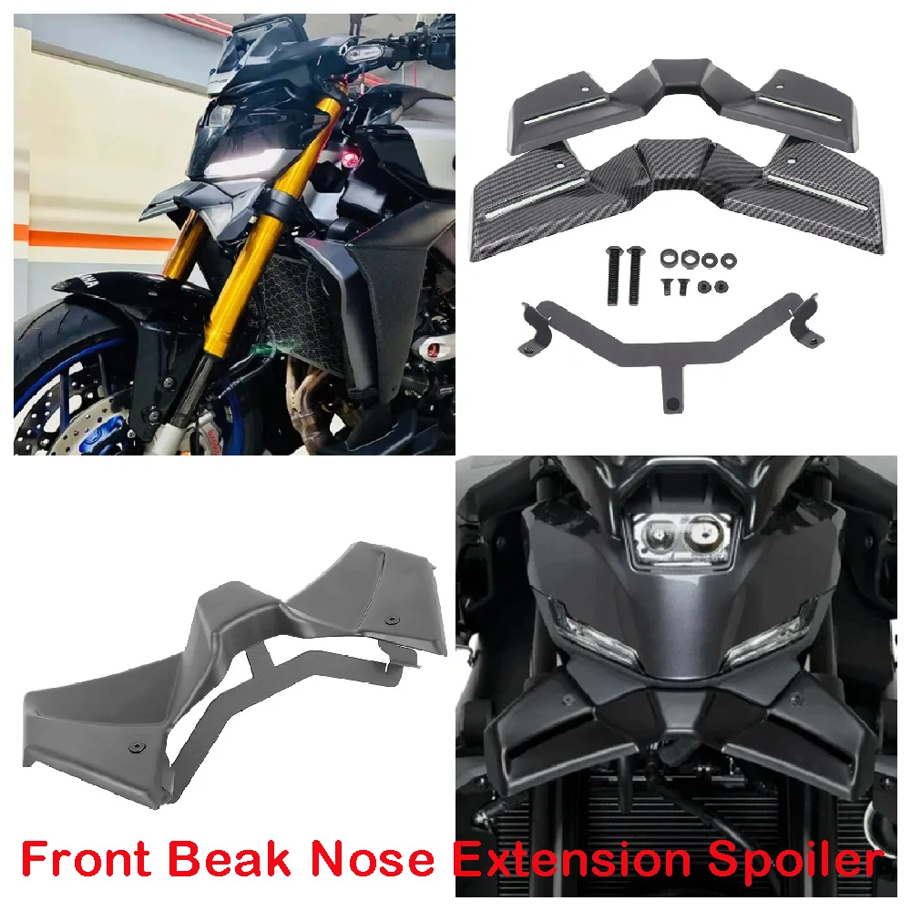 Fits for Yamaha MT09 V4  MT-09 SP ABS 2024 2025 2026 Motorcycle Front Beak Nose Aerodynamic Downforce Spoiler Extension Cover