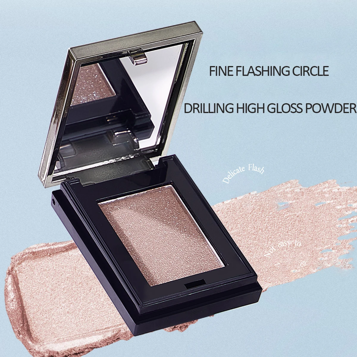 QXQY eye shadow High gloss powder blusher multi-purpose powder Light non flying powder brightens face and eyes