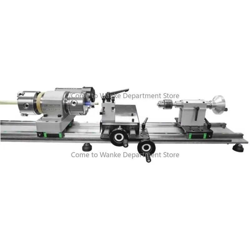 

FS-7075C Double Chuck Manual Metal Lathe Machine With Casting Bed for Pool Cue Repairing