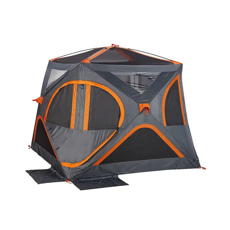 

Hub Tent Set up Insulated Quilted Quick Pop up Tents Frame Winter Ice Fishing Automatic Camping Tent Shelter