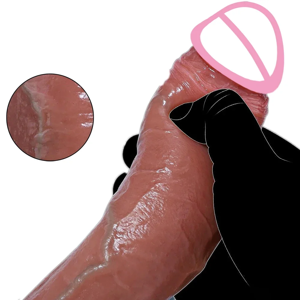 Cheap Real Skin Silicone Big Huge Dildo Realistic Suction Cup Dick Male Artificial Rubber Penis Anal Sex Toys For Women Cock