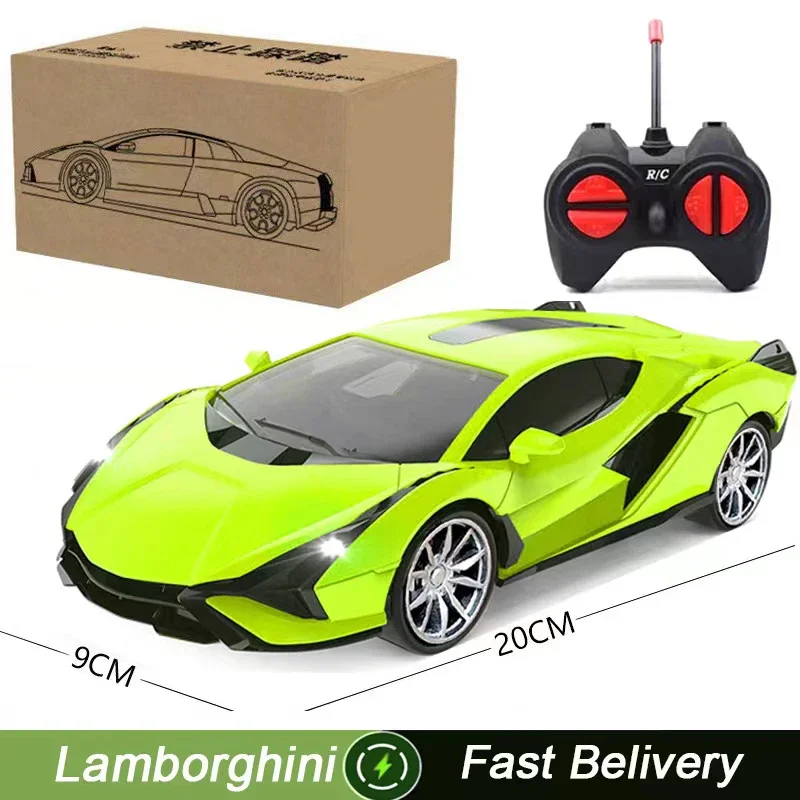 1:24 Children's Four-Way Remote Control Chargeable Car Simulation Drift Car Model Super Racing Ornaments For Christmas Children