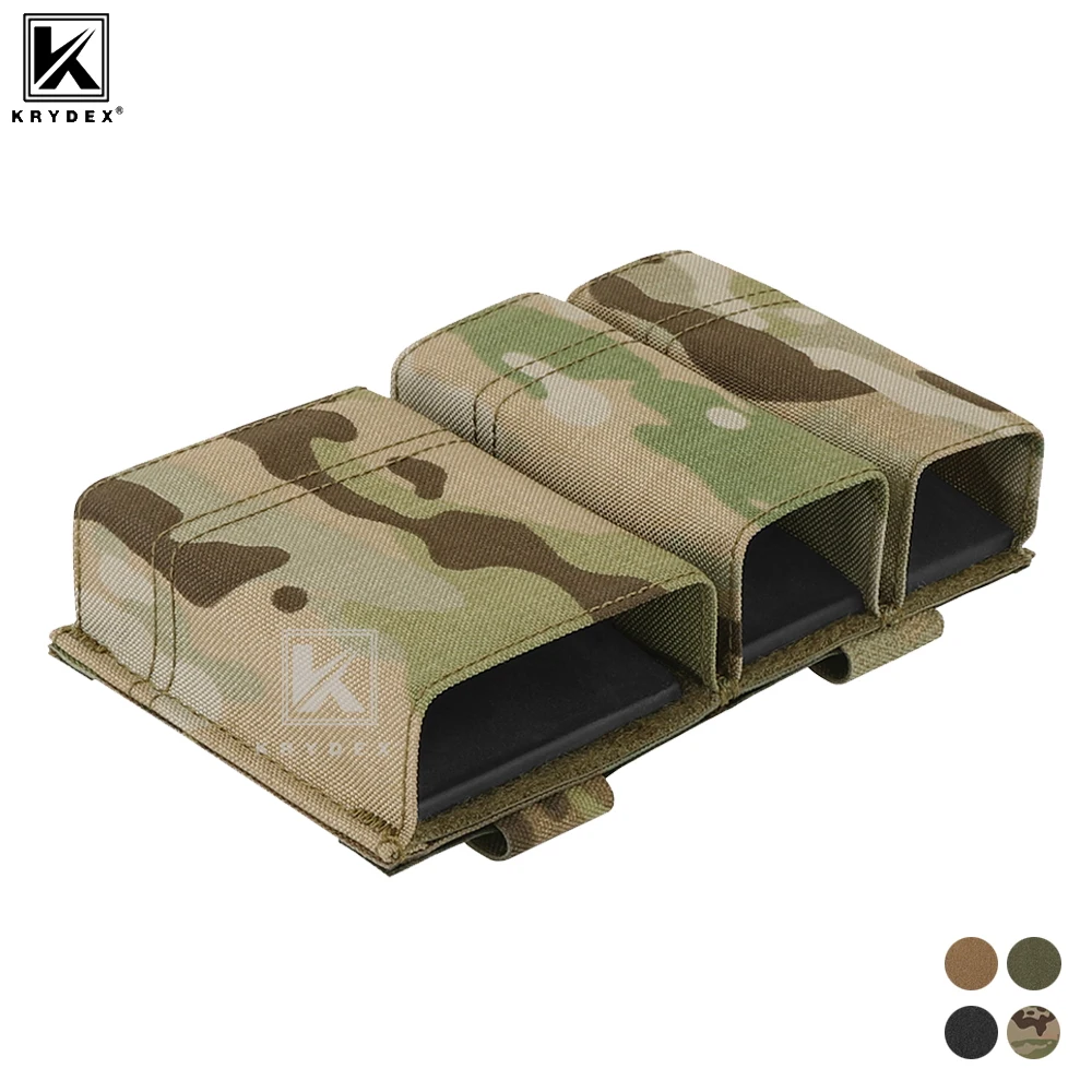 

Тактический подсумок KRYDEX для магазинов 556 и двойной подсумок для пистолетных магазинов 9 мм, модульные сумки MOLLE с открытым верхом для инструментов, аксессуары для охоты и страйкбола
