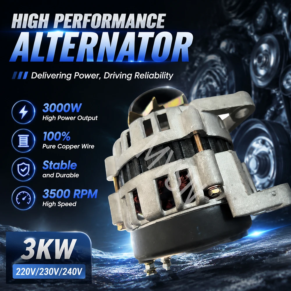 1500W Free Energy 3KW 2000W Brushless Generators Constant Voltage AC 220V 230V 240V High Power Household Alternators for Outdoor