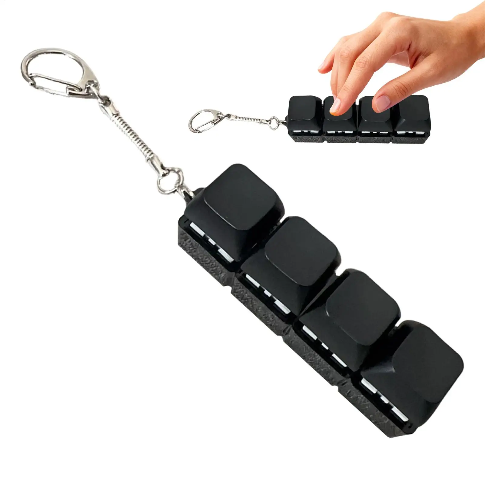 

Игрушка-антистресс с 4 клавишами-кнопками для снятия напряжения пальцев, для взрослых, для офиса, снятия стресса и успокоения, брелок-подарок