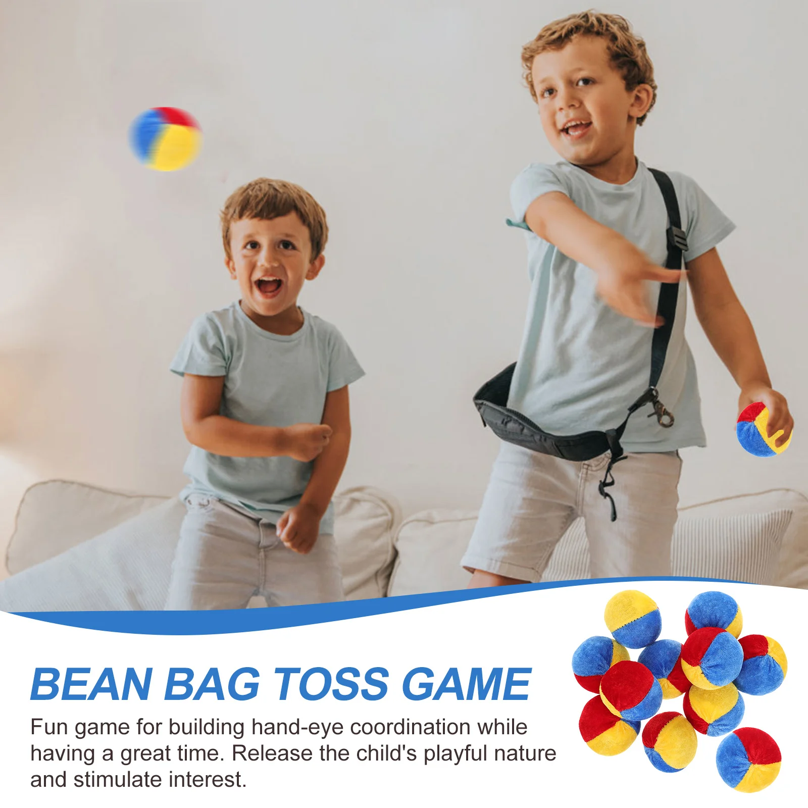 20 Pcs Indoor Toss Toys Throwing Game for Children Bean Bag Parent-child Interactive Kids Sandbag Educational Plaything