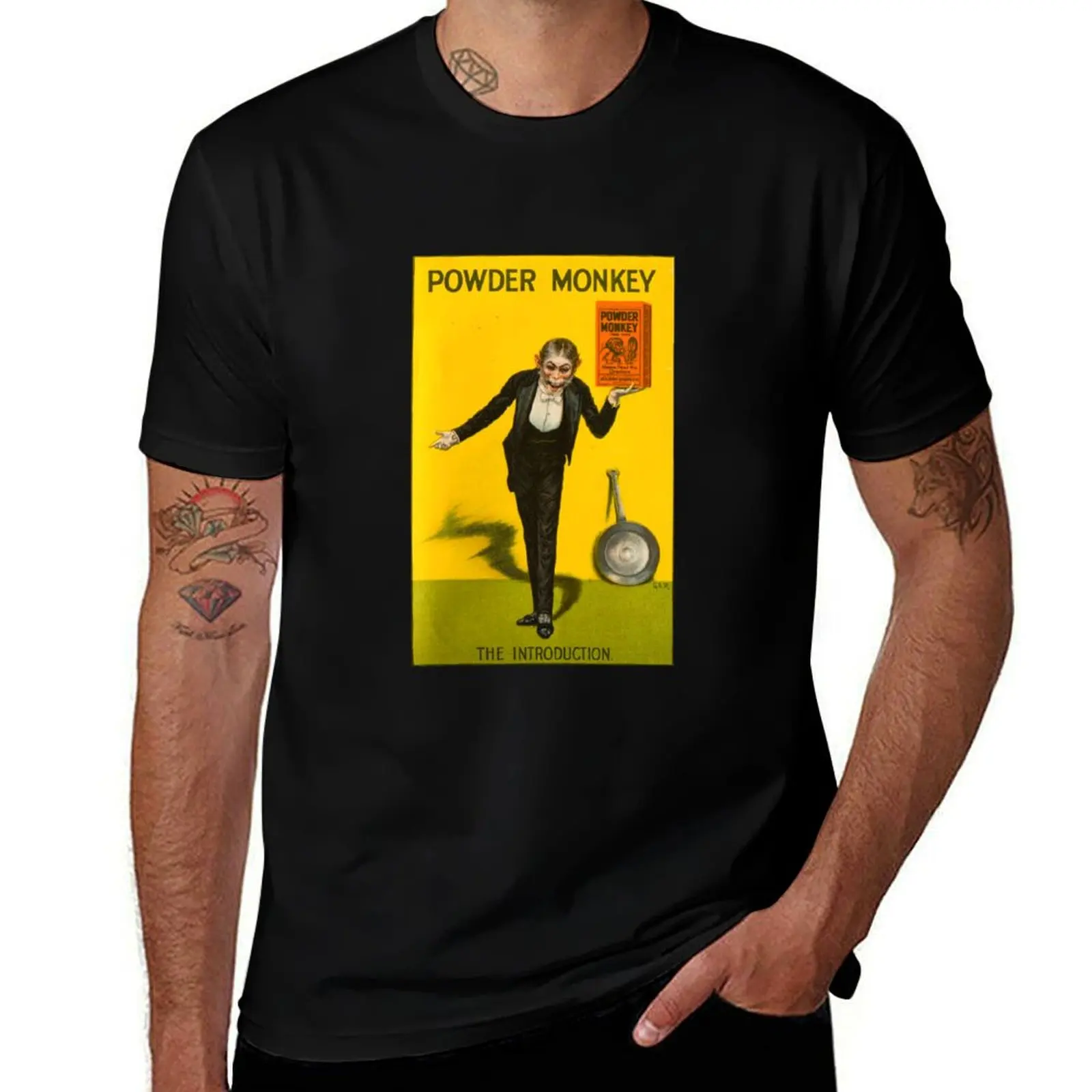 Vintage Powder Monkey Advert T-Shirt Holiday Lightweight T-Shirt