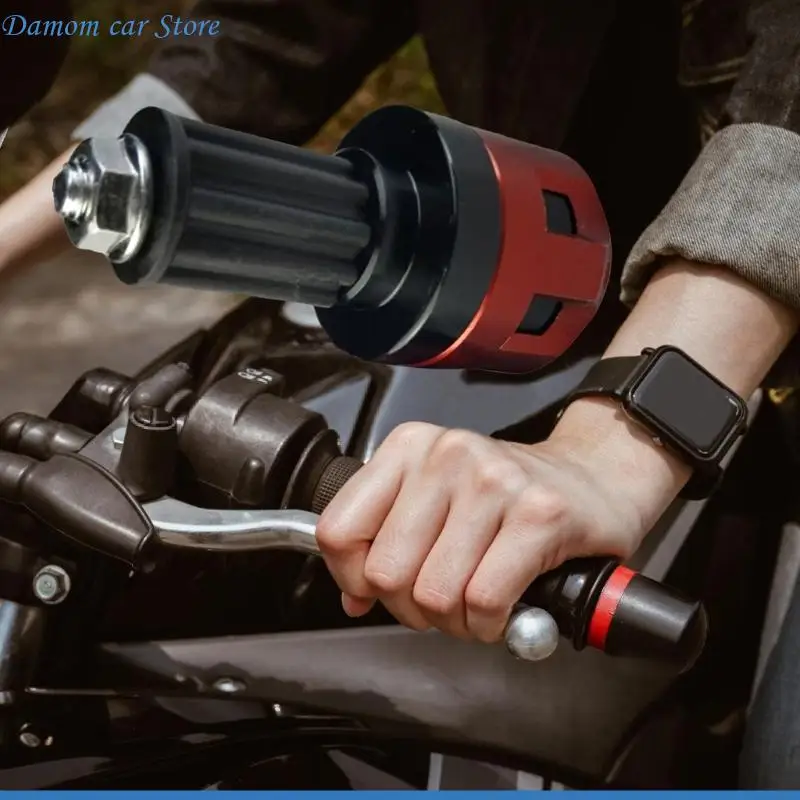 A2UC Lightweight Aluminum Motorbike Handlebar Plugs Caps With Non Slip Surfaces Fitting Most Motorcycles Crash Protectors