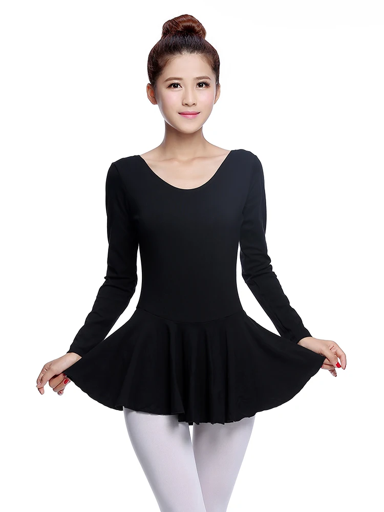 Strój baletowy do ćwiczeń, damski, krótki rękaw, dopasowany krój w kształcie liścia.