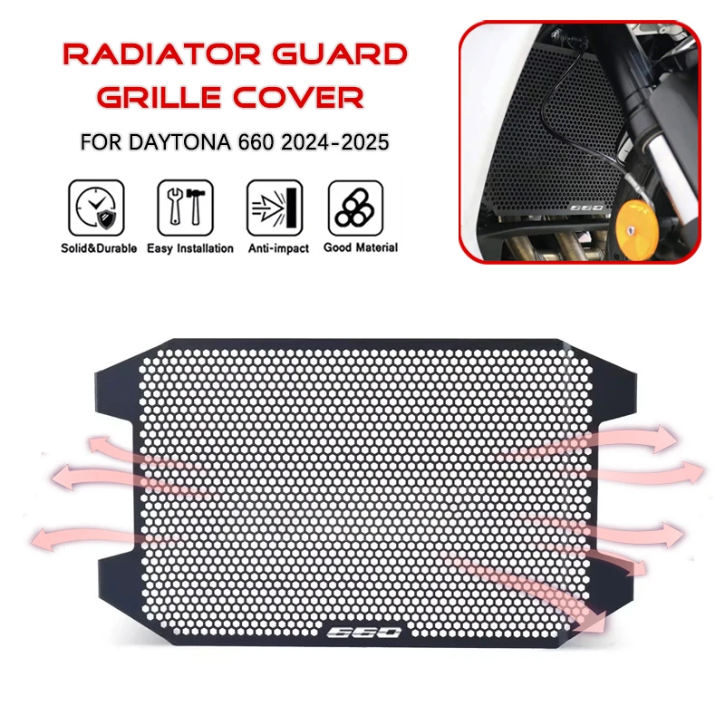 

Motorcycle Radiator Guard Grille Cover Protector Protective Grill For Daytona 660 2024-2025