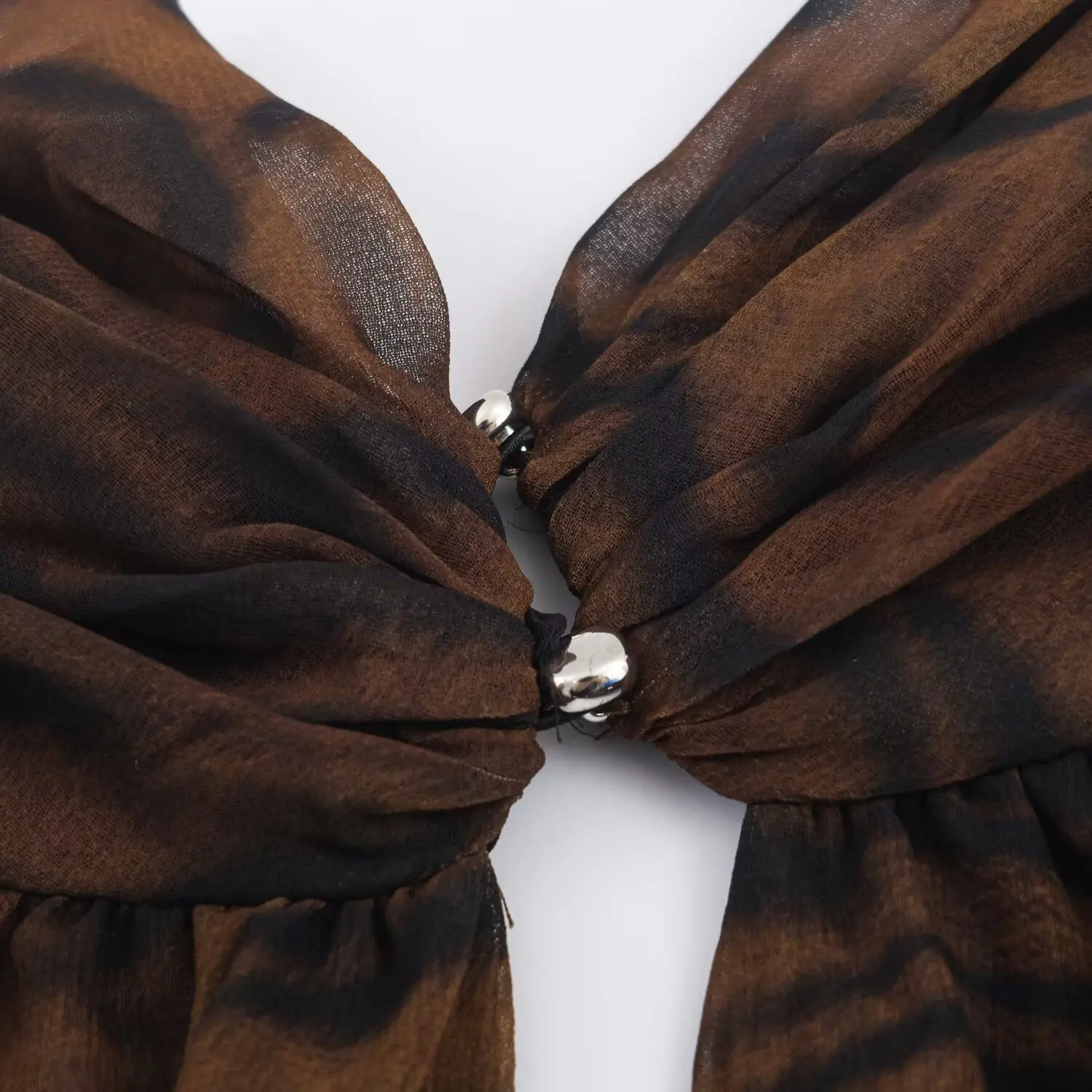 Women's Leopard Fashion Animal Printed Mini dress Female Sleeveless High Waist Slimming Short Skirt Bodycon Lace-Up Dress