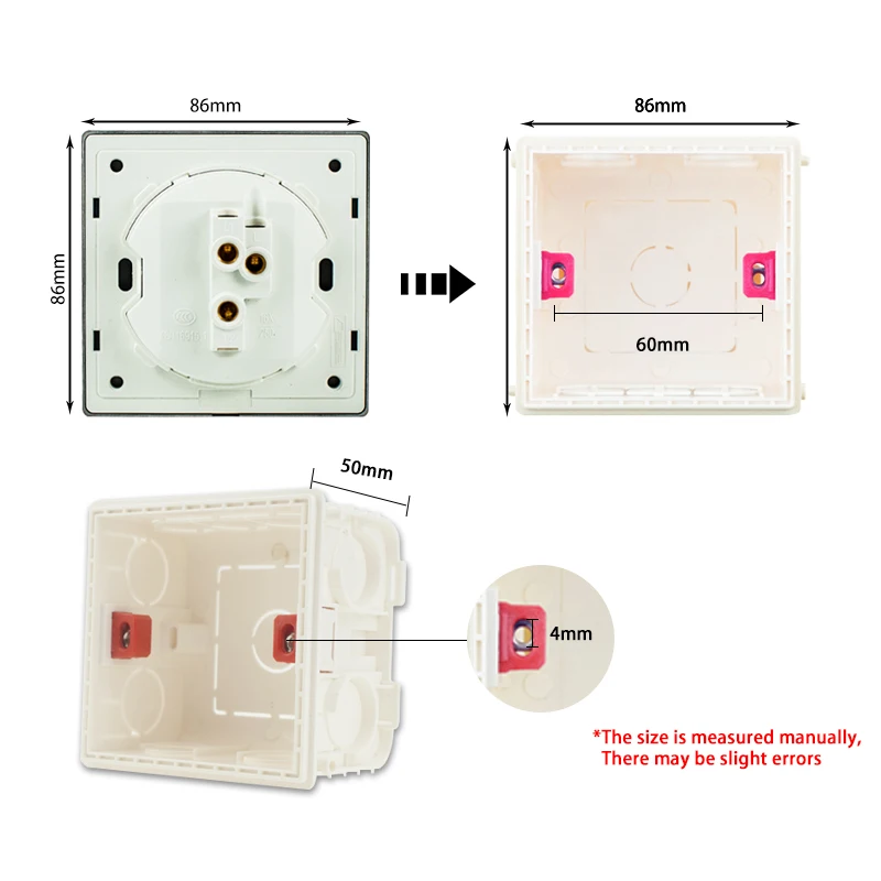 Avoir Black Crystal Glass Panel Toggle Switch With LED Indicator Wall Light Switch Power Socket RJ45 Network TV Plug Dimmer 220V