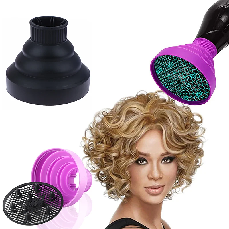 Universal Silicone Hair Curl Diffuser Cover Solid Color Hair Curly Drying Blower Suitable 4-5 cm Hair Styling Tool Accessories