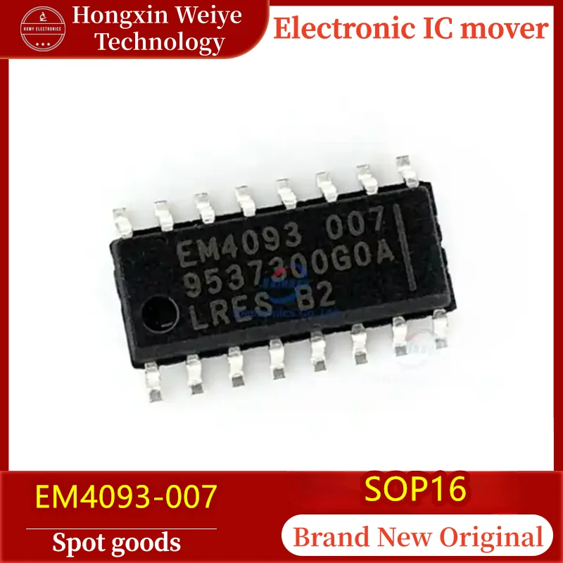 

(5/50 pieces) EM4093-007 SOP16 Automotive Instrument Panel Computer Board Communication Chip 100% Brand New and In Stock