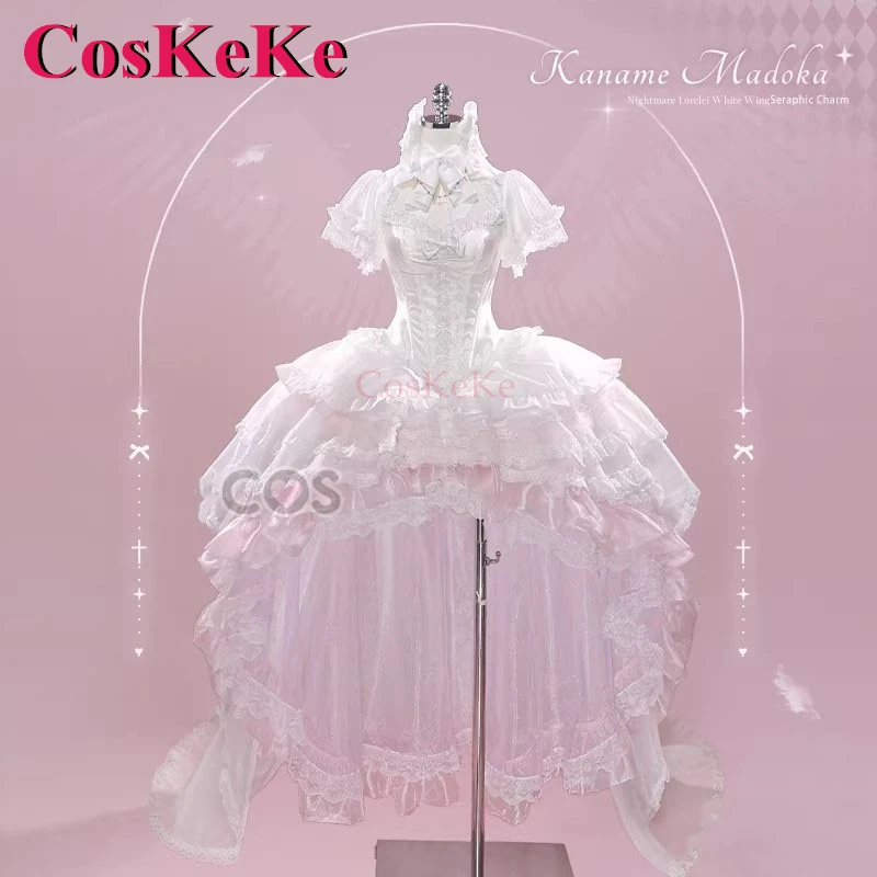 

CosKeKe Kaname Madoka Anime Puella Magi Madoka Magica Cosplay Costumes Elegant Formal Dress Activity Party Role Play Clothing