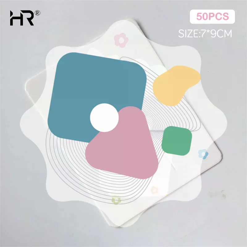 50PCS Blank Hair Clip Paper Cards Hair Accessories Jewelry Display Card Fashion Hair Clip Holder Headwear Packaging Card