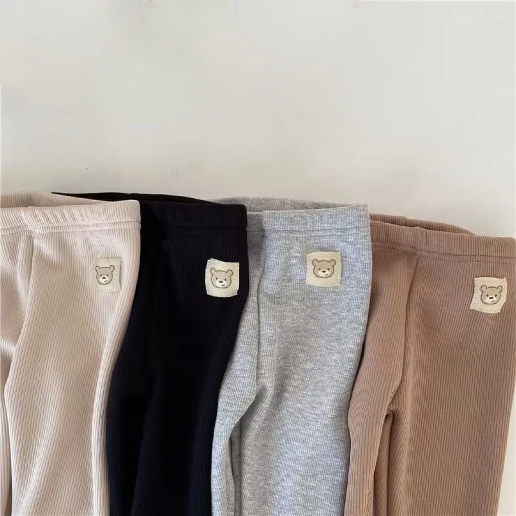 1pcs Autumn Winter Girls Leggings Baby Plush Pants Kids Thermal Pants Children Fashion Korean Version Trousers Casual Bottoms