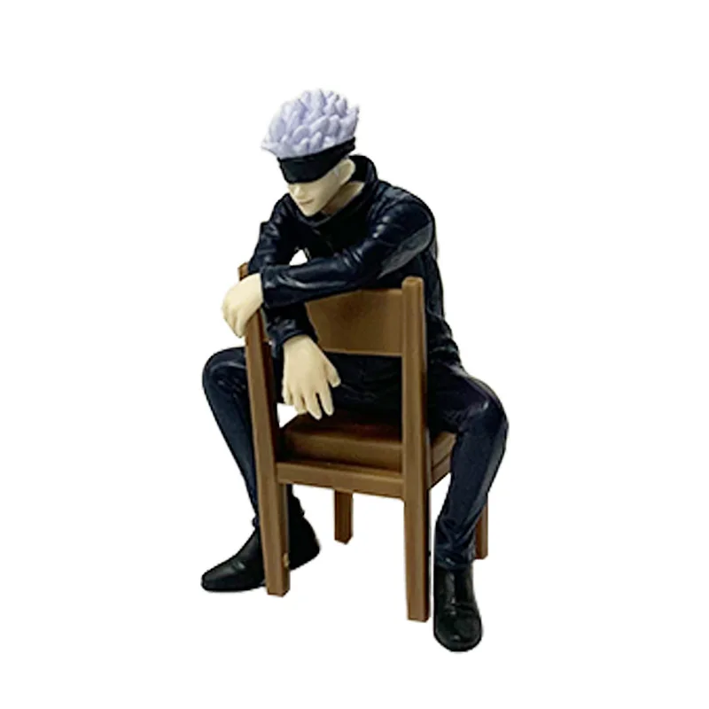 11cm Neue Gojo Satoru Anime Jujutsu Kaisen Actionfigur Itadori Yuji Sitzende Nudelstopper-Modellfigur Japanische Sammlerstücke
