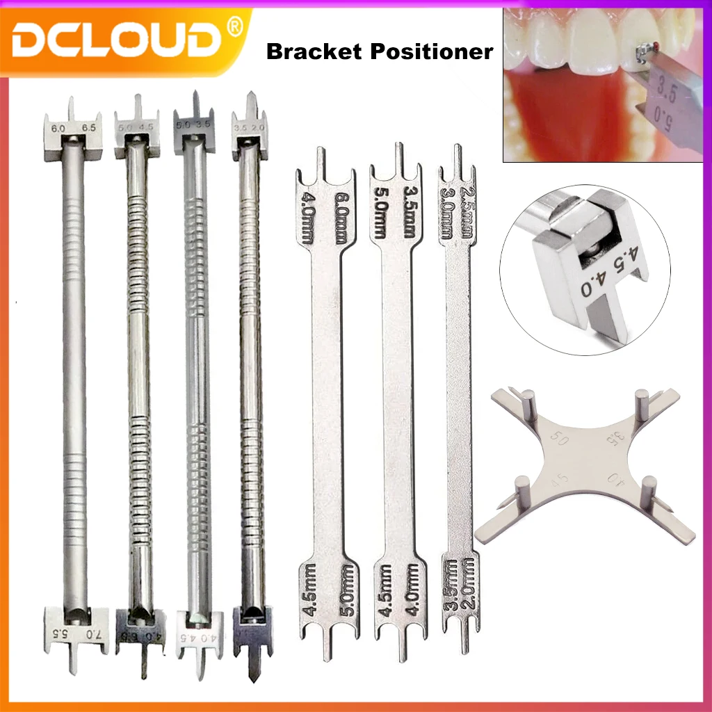 Dental Orthodontic Bracket Positioner Adjustable Double Ended Locator High Precision Placement Dentist Ortho Instrument Tools