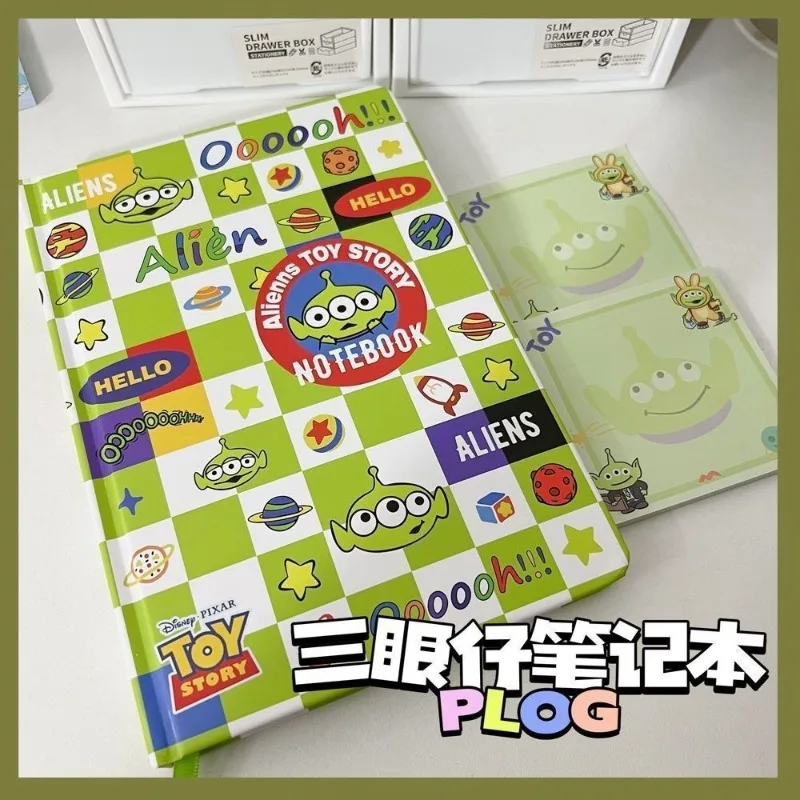 Disney Buzz Lightyear Lotso Alien periférico de anime cuaderno de estudiante de dibujos animados creativos regalo de festival de alta estética al por mayor.