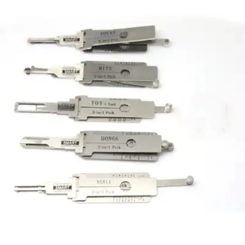 Bild 3: Smart Tools Asiatisches Auto 5 Stück 2-in-1 Pick und Decoder NSN11 TOY2 TOY43 HON66 MIT8 Auto Loc ksmith Tools