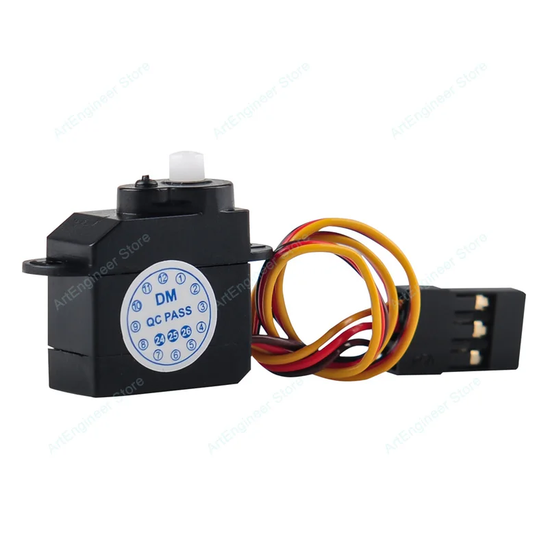 DM-S0020 Micro Servo 3.7V-5V 180° Mini Steering Gear with JR Connector for RC Drones Smart Cars Robot DIY Projects