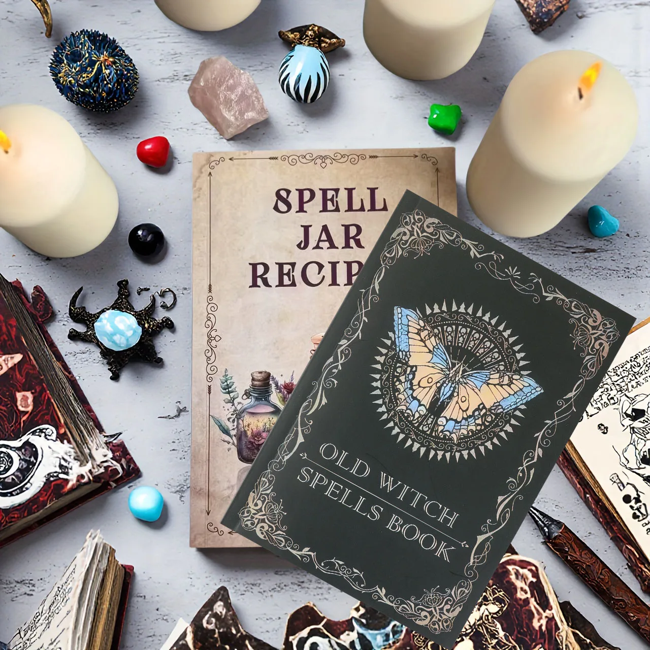 Libros de hechizos mágicos para adolescentes y adultos, para Halloween, Navidad, regalos de cumpleaños, accesorios de juego de rol de mesa