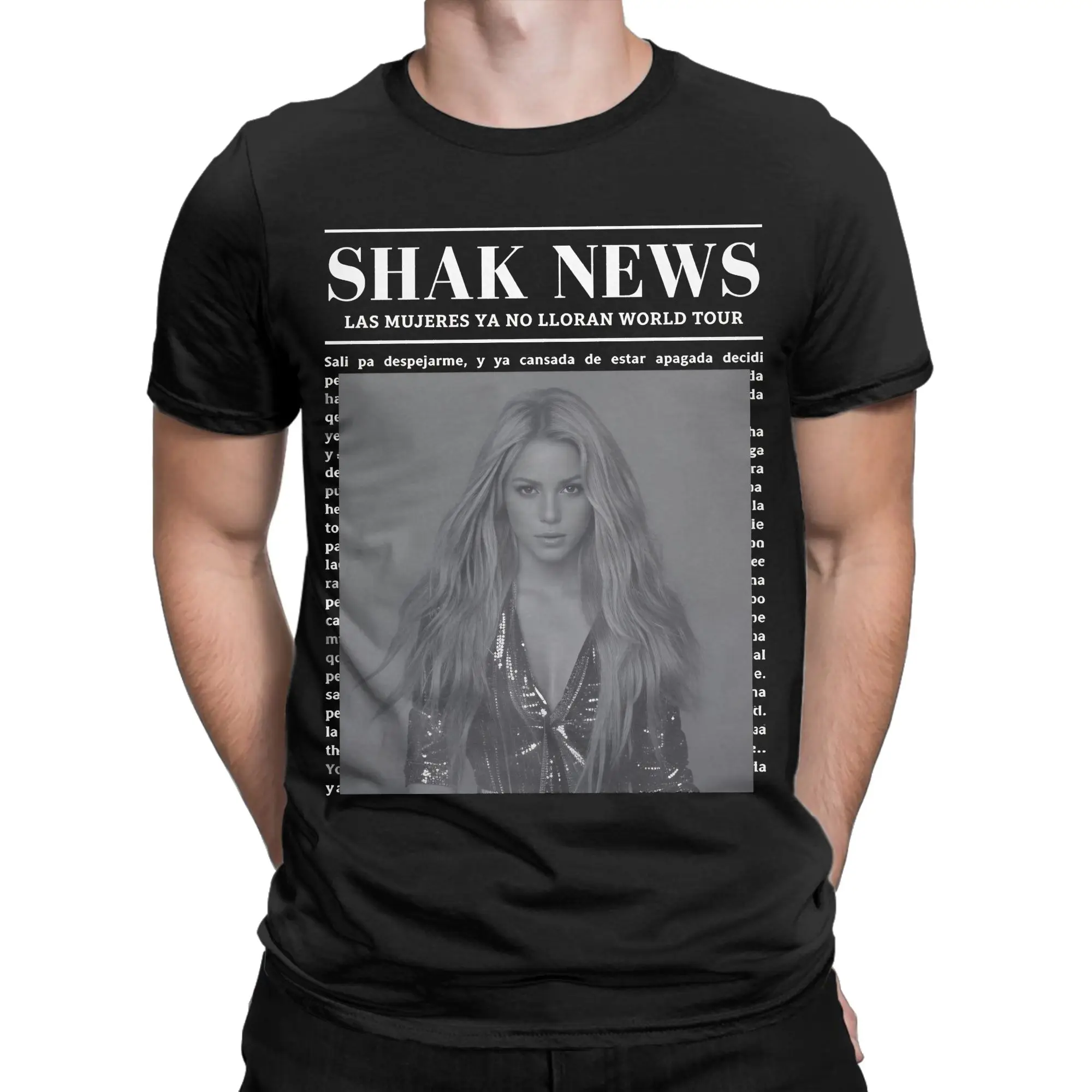 Shakira Colombian Music Singer T-Shirt Couple  Streetwear T Shirts Summer O Neck Hip Hop Tees Dropshipping Big Size Clothing