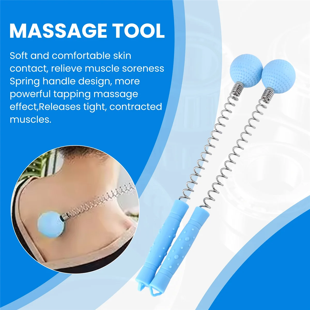 

stroker Ball Hammer Massager Ball Hammer(2-Pack) Hammer Stick Manual Beat Golf Ball Massager Back