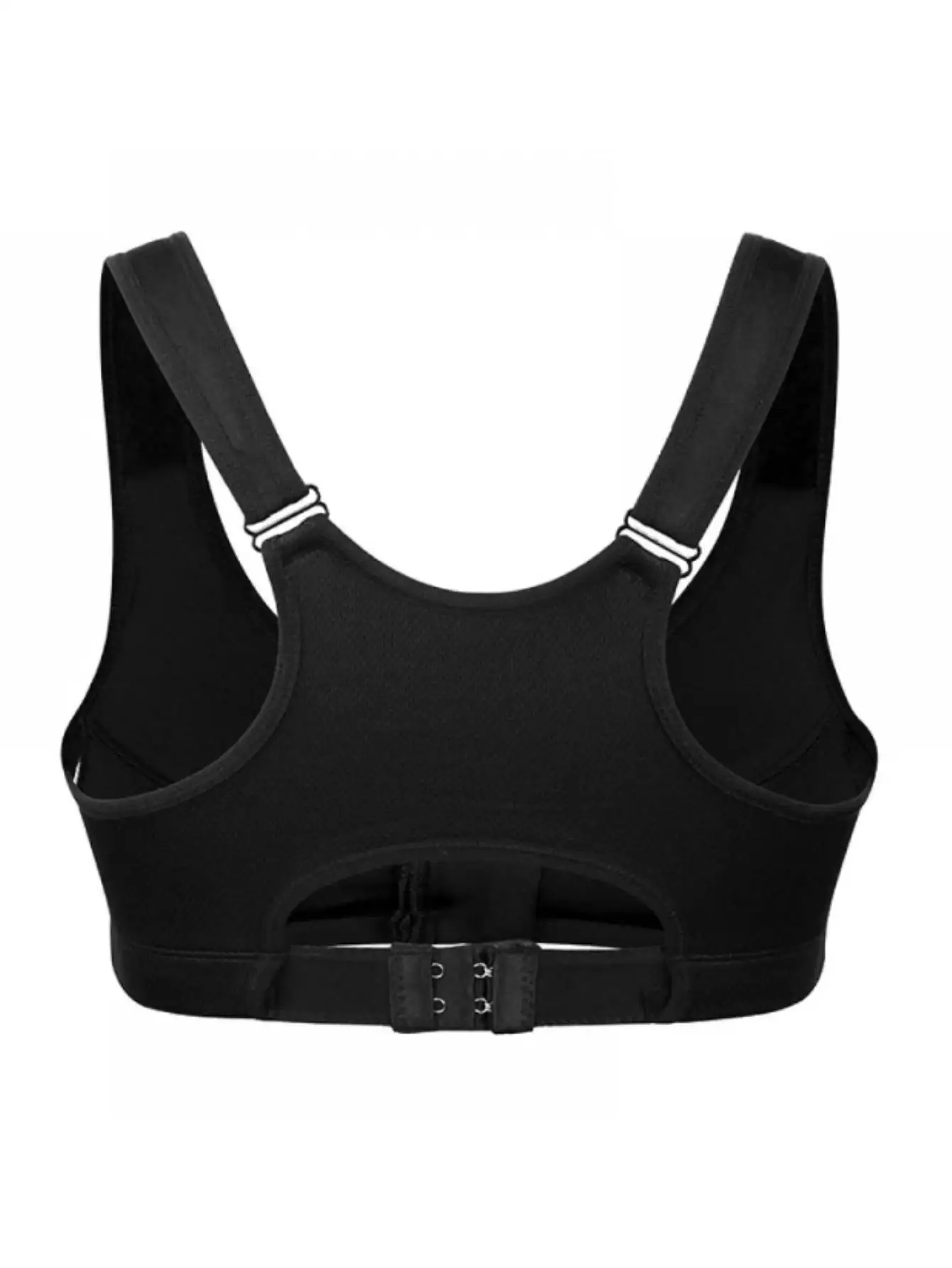Adjustable Front Zip Wire Free High Support Sports Bra | Shock Resistant Workout Undergarment For Running Fitness