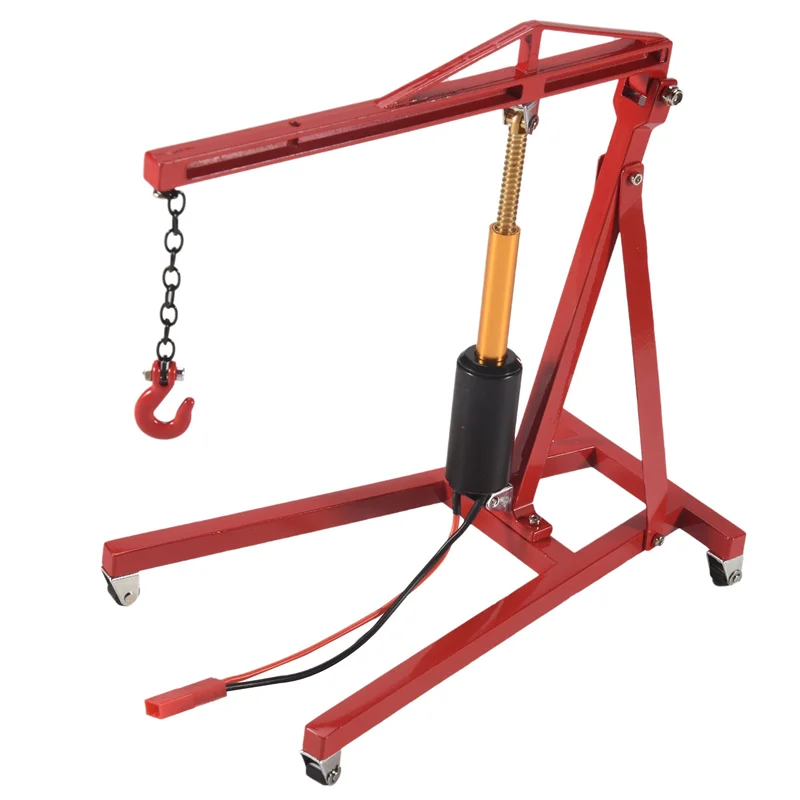 AA84 금속 전기 크레인 엔진 유지 보수 브래킷 엔진 스탠드 잭 1/10 RC 크롤러 자동차 Traxxas TRX4 Axial SCX10