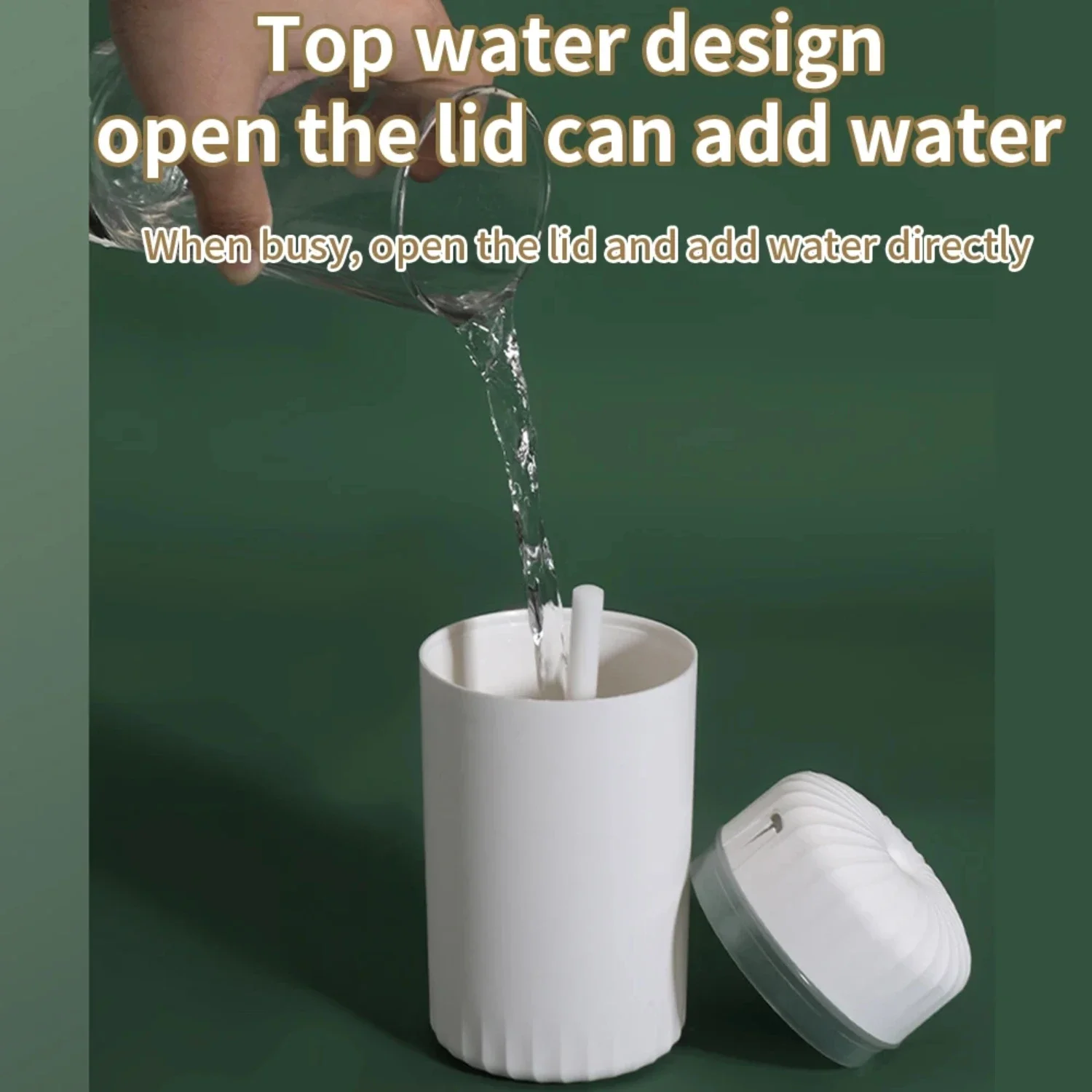 เครื่องทำความชื้นแบบหมอกเย็น450มล. แบบพกพาที่มีหมอกสดชื่นและไฟกลางคืน