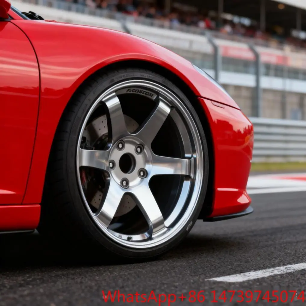 Forged WheelDeep Dish Hyper Diamond Black Forged Alloy Wheel Rims 5X114.3 PCD 10 Spoke JDM Style Passenger Car WheelsLightweight