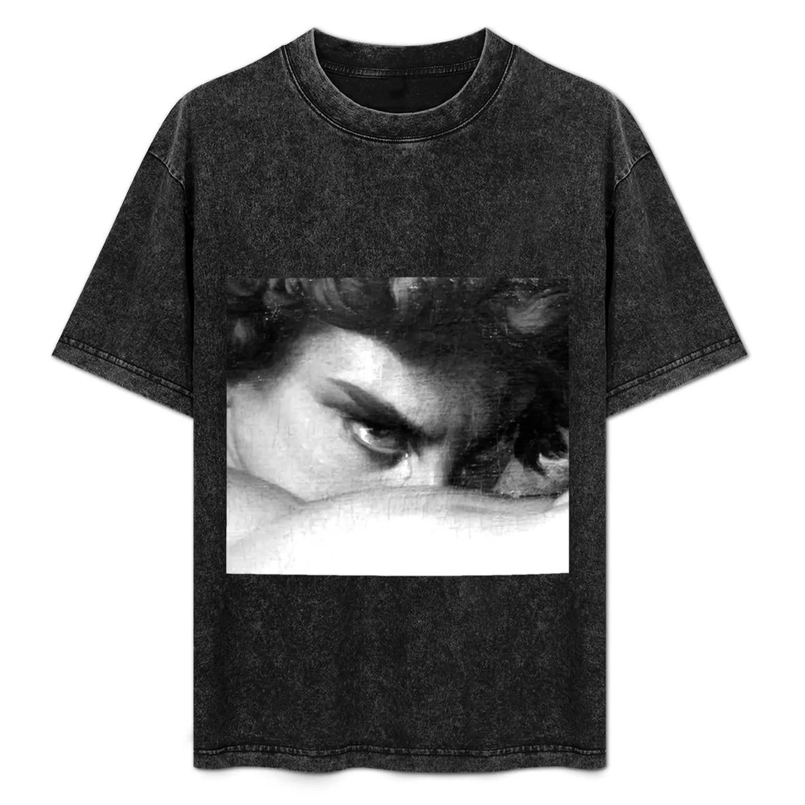 reinterpretation of the gaze of The Fallenblack and white (oil on canvas), Alexandre Cabanel T-Shirt