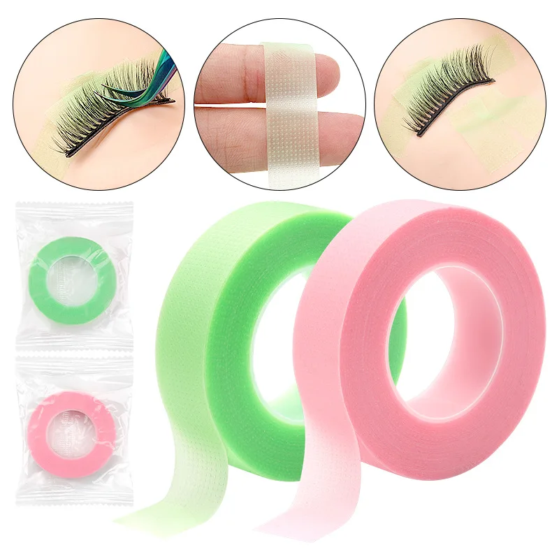 1pcs Eyelash Extension Tape Lint Free PE Breathable Color Tape For False Lashes Grafting Isolation Tape Makeup Tools