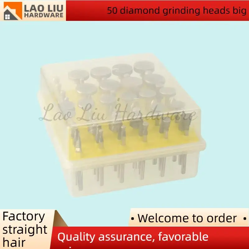

50 шт. с алмазным покрытием DIY металлообработка шлифовальная головка стеклянные заусенцы электрическая дрель вращающиеся инструменты для камня керамического стекла