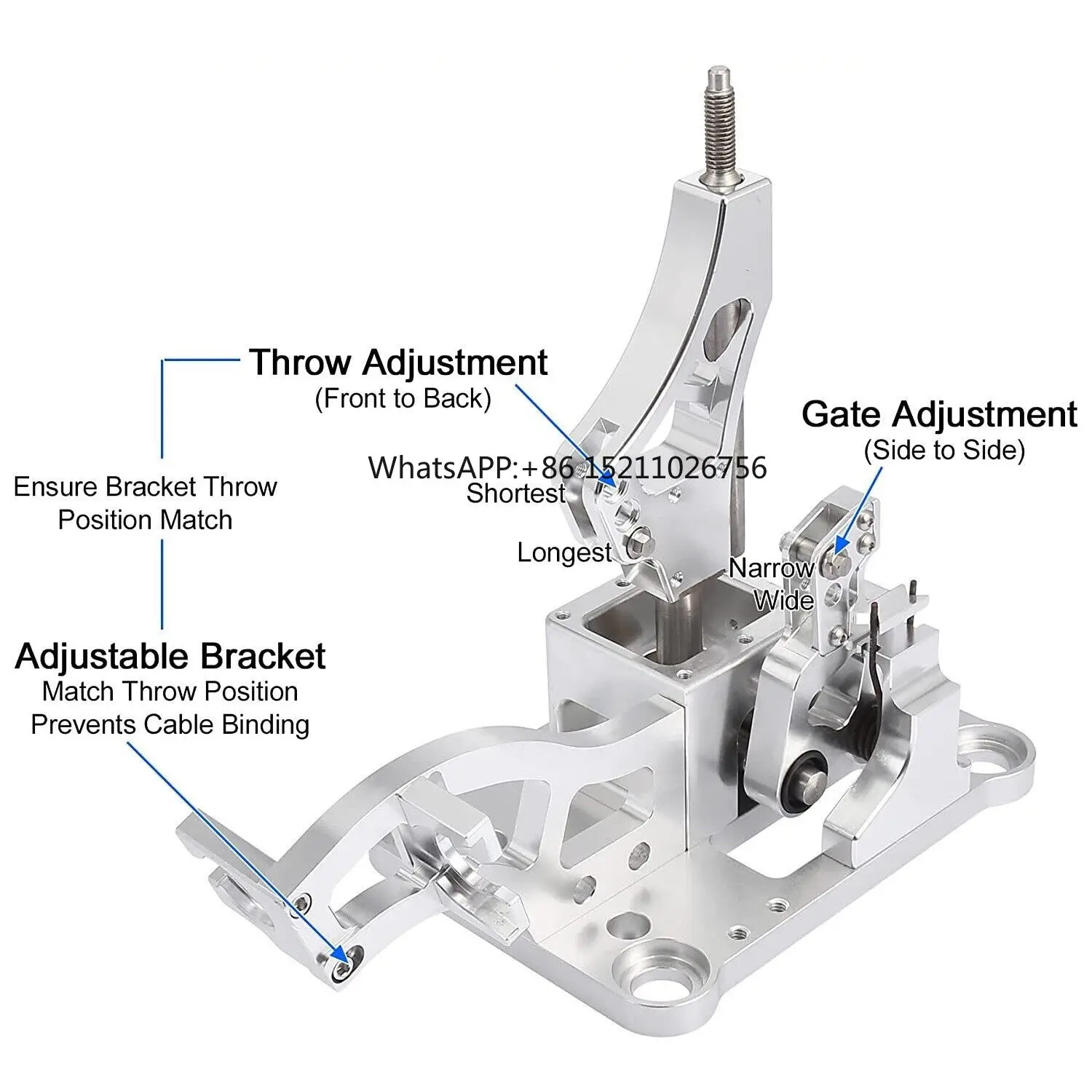 RSX Billet Auto Racing Gear Knob Short Shifter Box Assembly Cables Brackets Shift Linkage H22 H23 H F Series Swap