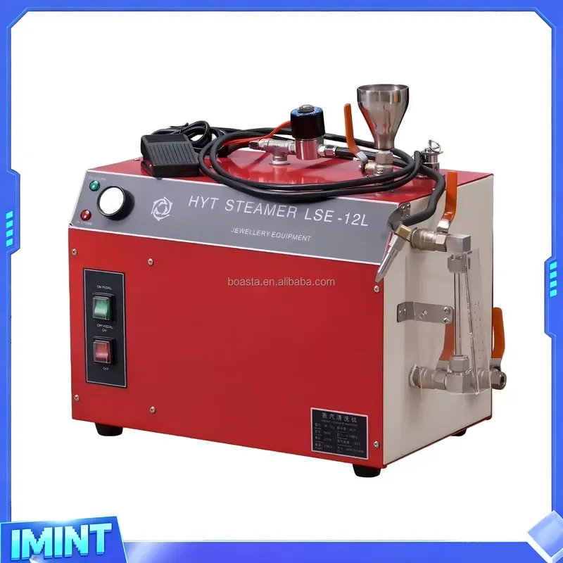 Boasta Industrial 12L High Pressure Steam Cleaner Machine with 0.7MPa 100°C Steaming and 220V 5000W Power for Jewelry