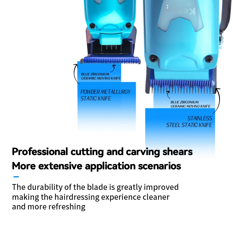 

Kemei 1876 Electric Hair Clippers Barber Hairdressing Rechargeable Professional Cordless Kit Hair Cutting Machine Hair Trimmer
