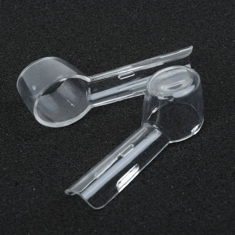 2/4 قطعة رأس حامل لفرشاة الأسنان الكهربائية غطاء مقاوم للغبار (رأس فرشاة الأسنان الكهربائية غير متضمن) رأس فرشاة الأسنان حافظة واقية شفافة