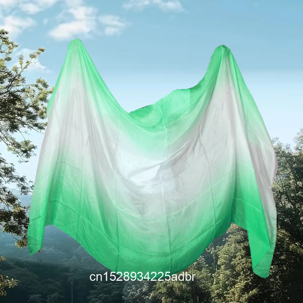 100% prawdziwy jedwabny welon Szal damski Szalik Kostium Akcesorium Taniec brzucha Czysty naturalny welon Spersonalizowane ręcznie farbowane jedwabne welony Rekwizyty