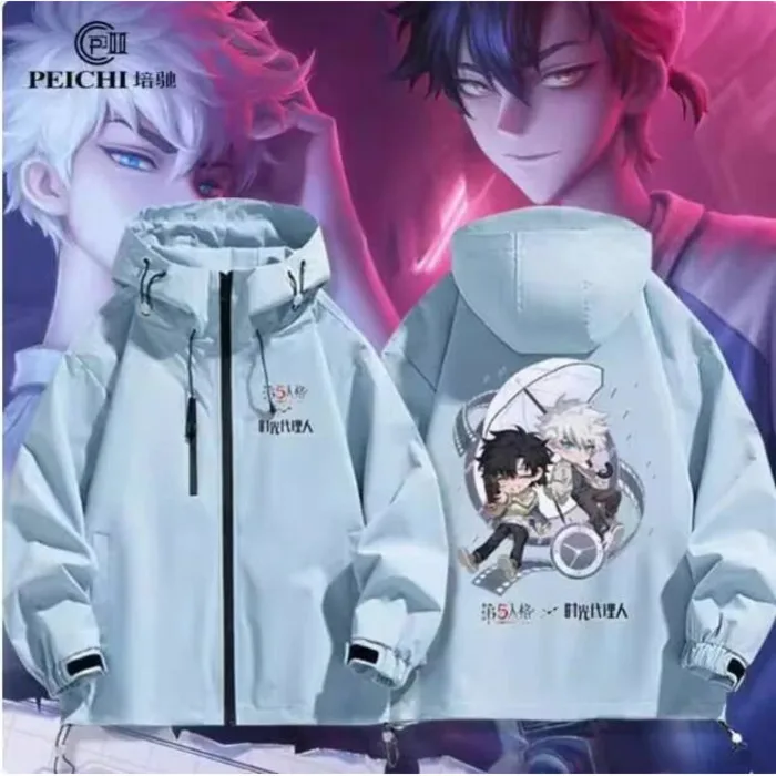 

Anime Link Click Identity Ⅴ Windbreaker Jacket Hoodie Cosplay Autumn Winter Men Women Coat Loose Tops anime